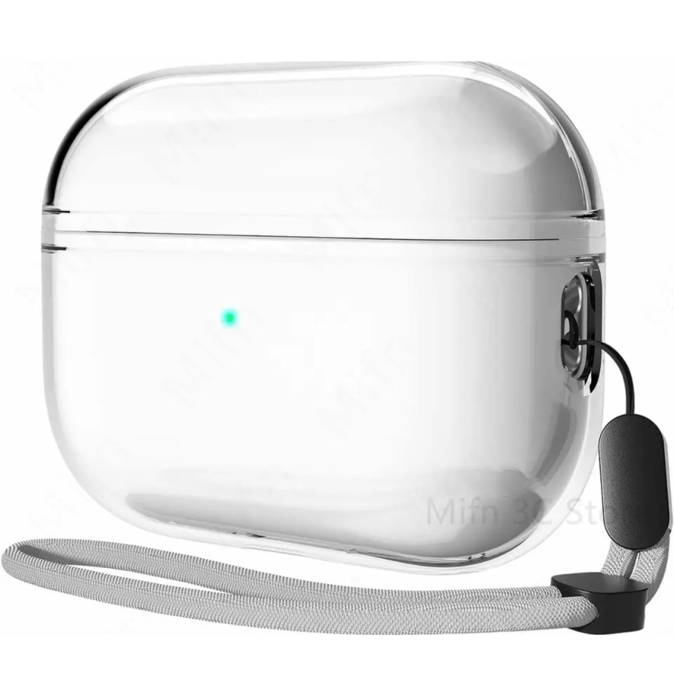 Husa AIRPODS PRO 2020, soft tpu, diverse culori- TRANSPARENT