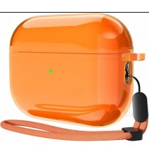 Husa AIRPODS PRO 2020, soft tpu, diverse culori- ORANGE