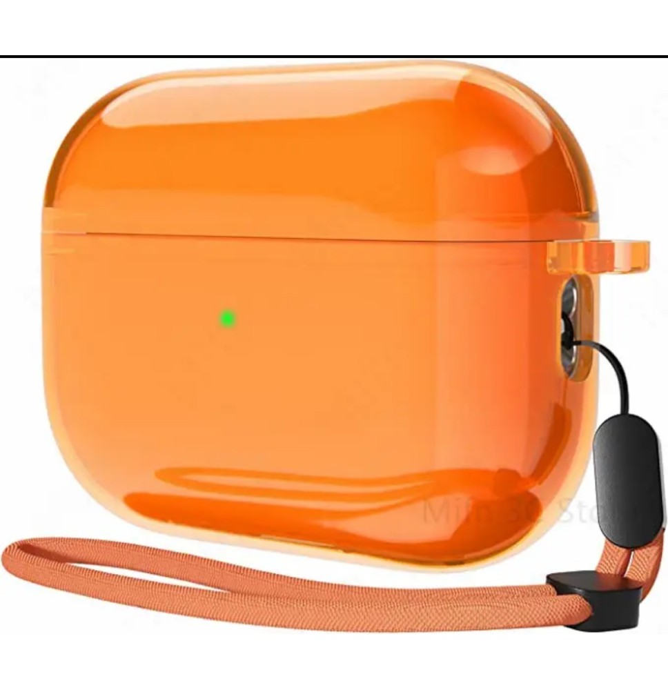 Husa AIRPODS PRO 2020, soft tpu, diverse culori- ORANGE